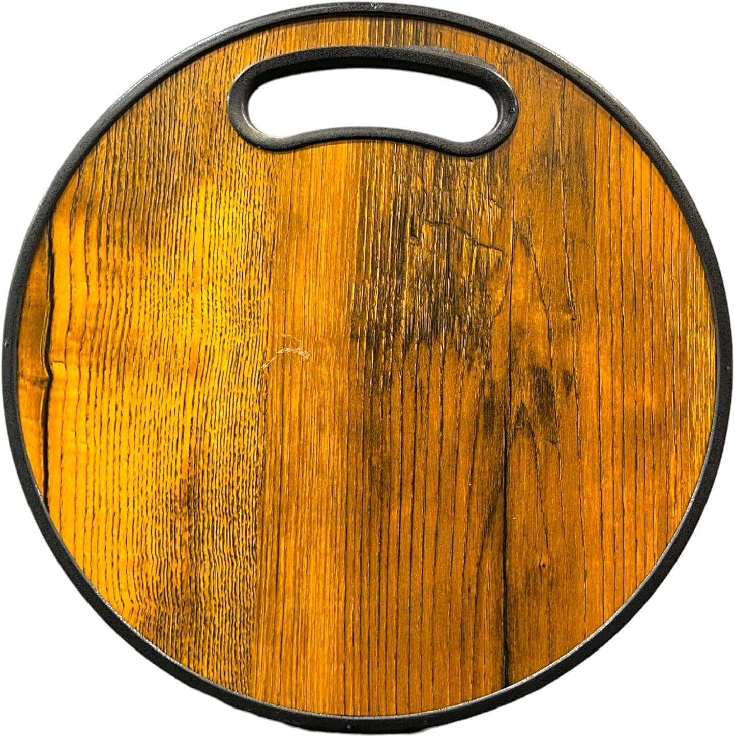 Round Cutting Board | Black & Yellow