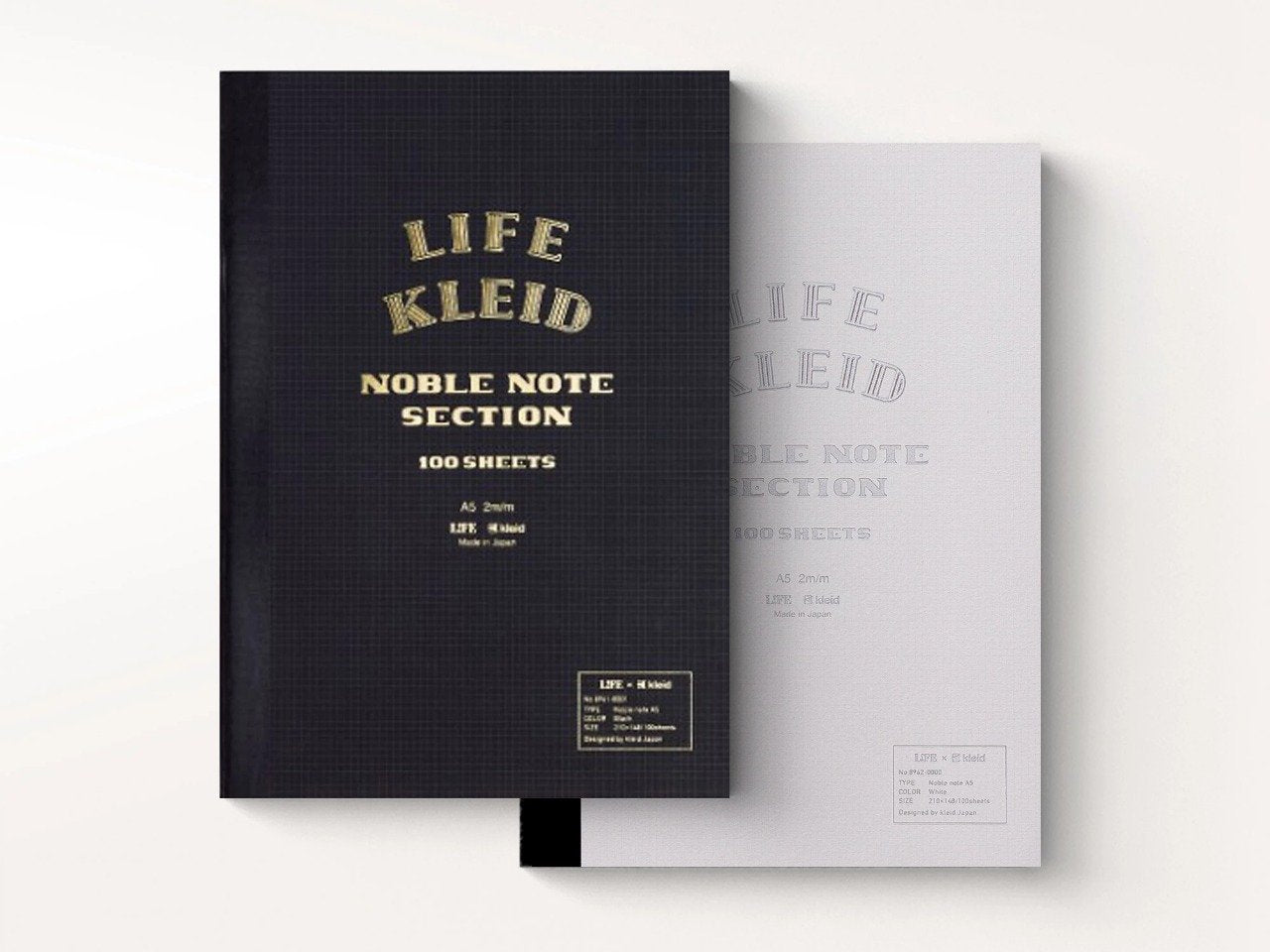 X Life Noble Note A5 - Black - Cream Paper