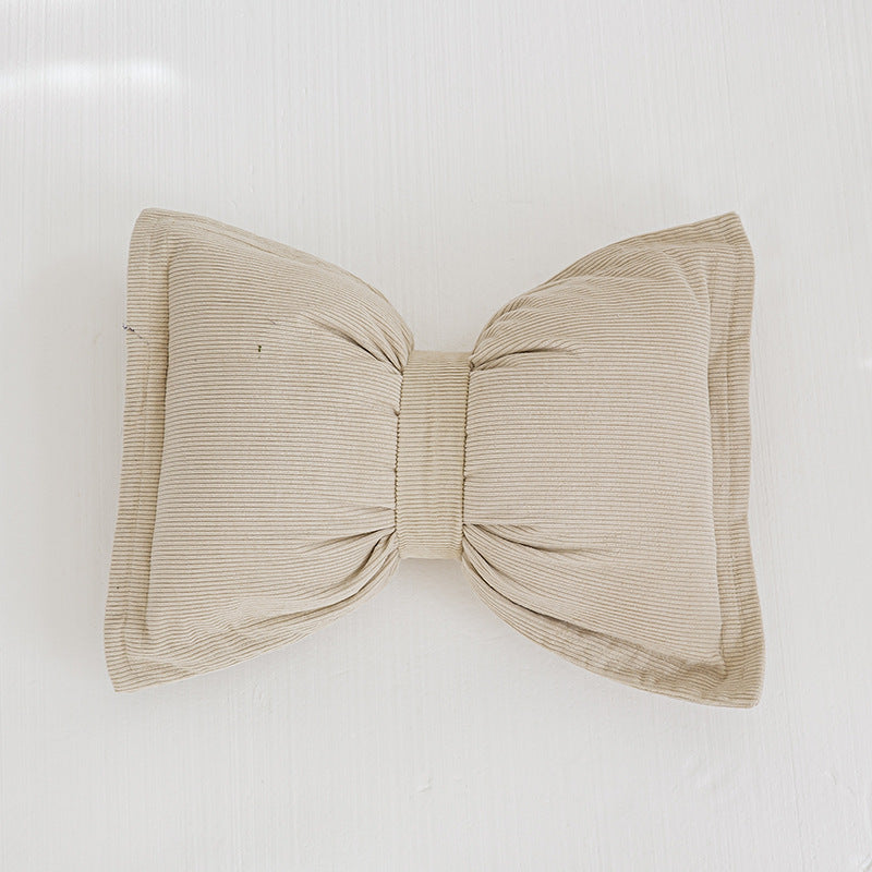 Creative Bowknot Cotton Lumbar Pillow