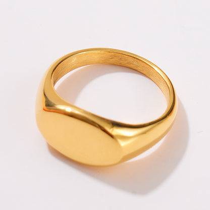 Stylish Glossy Titanium Steel Ring For Women