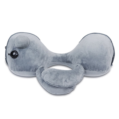 Press-type Inflatable U-shaped Pillow Neck