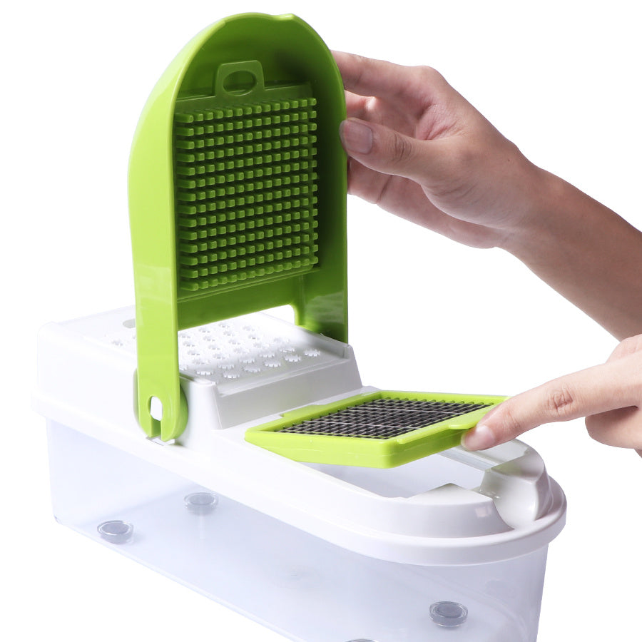 Multifunction Vegetable Slicer shredder with 8 Dicing Blades