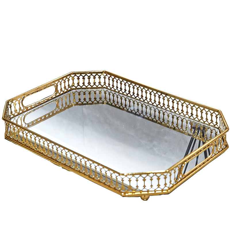 Metal mirror tray