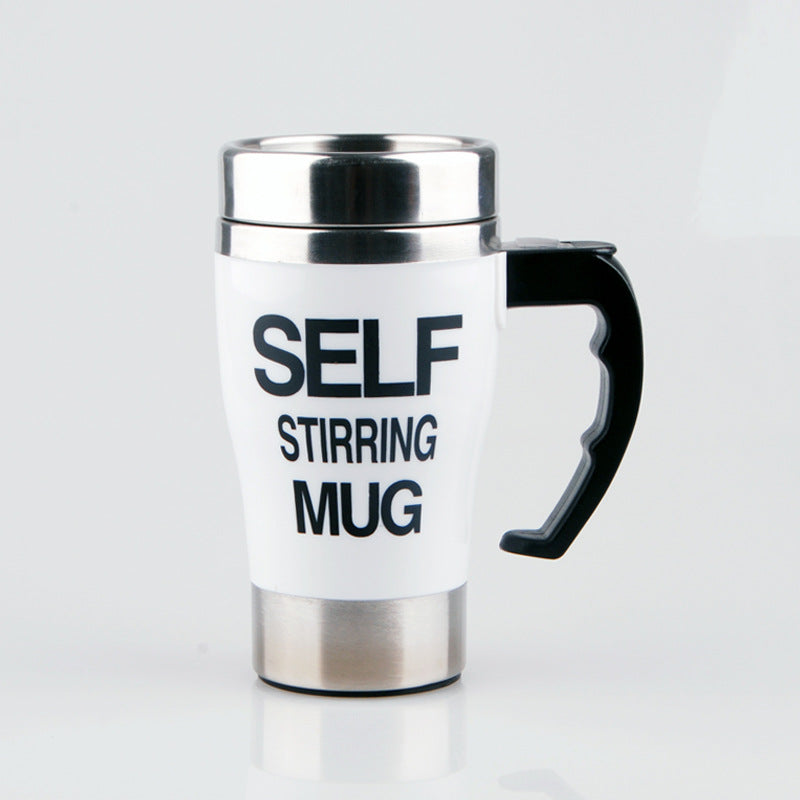 Automatic stirring coffee cup