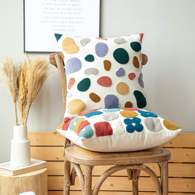 Cotton canvas cushion and pillowcase
