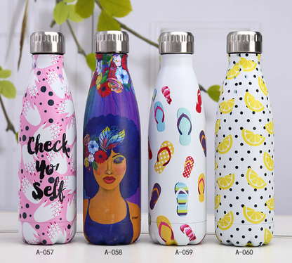 Artist Water Bottle Design Stainless Steel Thermos Flask