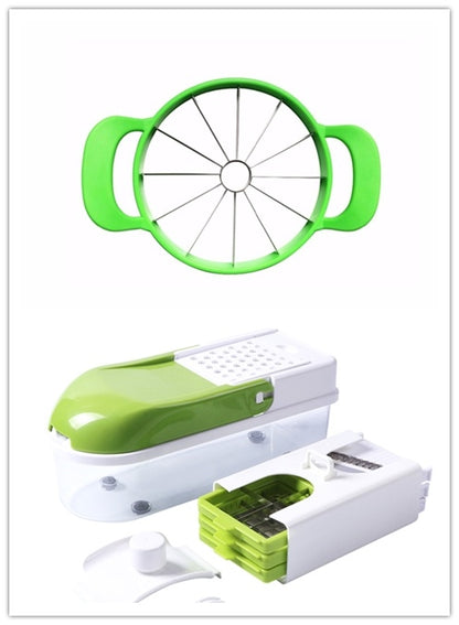 Multifunction Vegetable Slicer shredder with 8 Dicing Blades