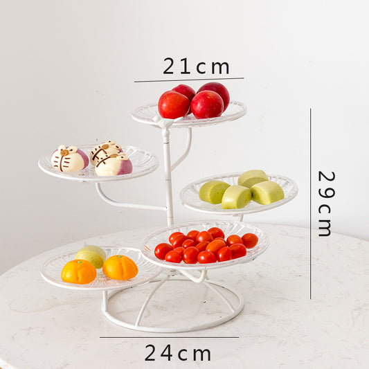 Multi-layer fruit tray living room household acrylic dried fruit tray
