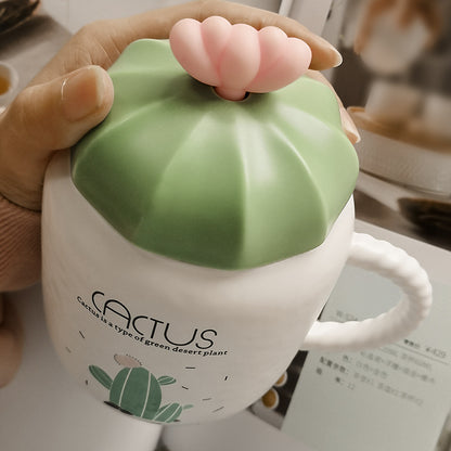 Cactus ceramic mug