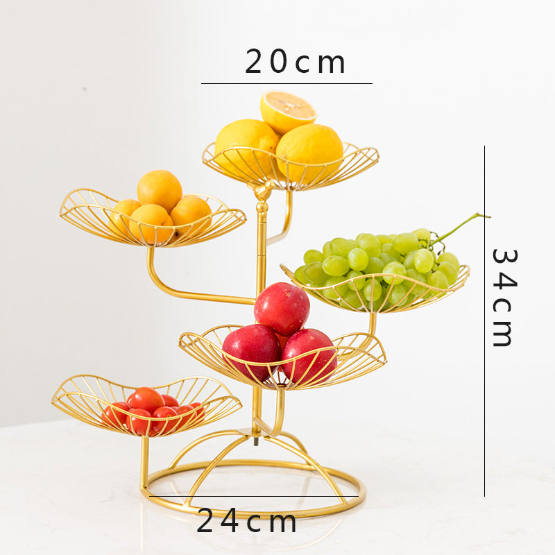Multi-layer fruit tray living room household acrylic dried fruit tray
