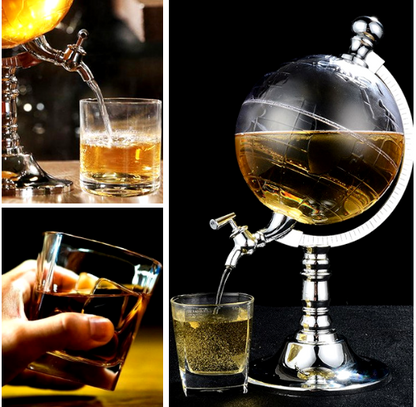 Novelty Globe Wine Decanters Drink Dispenser For Alcohol 1.5L Drinking Game Beer Liquor Dispenser Strainers Bar Accessories New