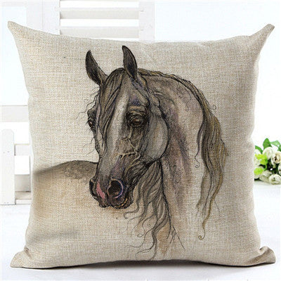 Horse pattern pillow pillowcase