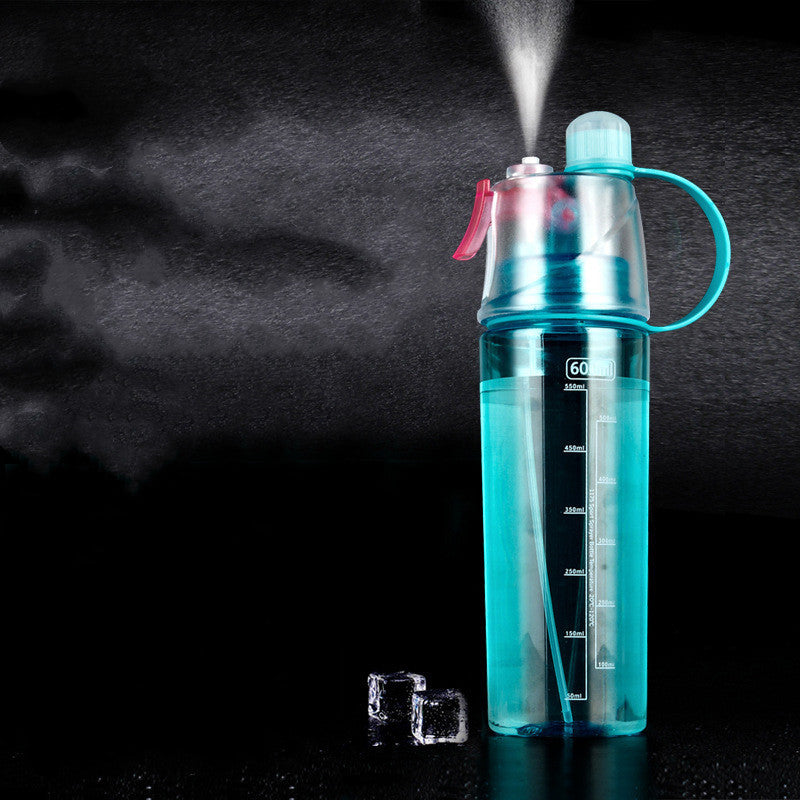 Sports Water Plastic Bottle Outdoor Creative Mist Spray with Leak Proof Portable Drinking Cup
