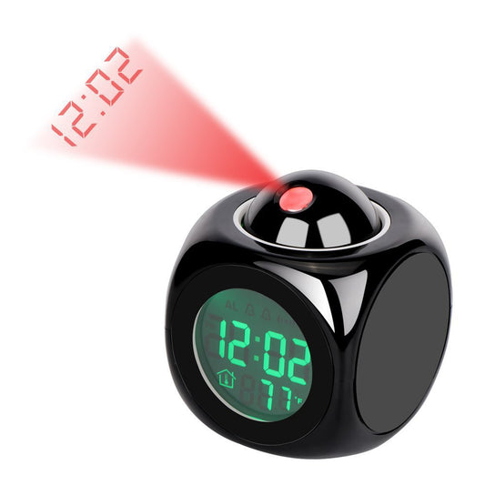 LED Projection Alarm Clock Report Clock Voice Report Clock