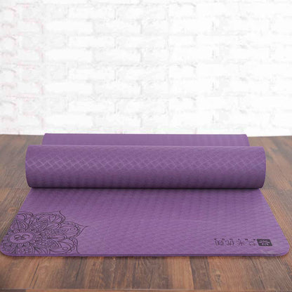 Umweltfreundliche Anti Slip TPE Yogamatte With Schlinge Und Tragen Strap Kostenloser Versand