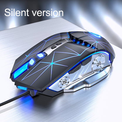 Gaming Mouse Wired Silent Gaming Mechanical Computer Desktop Notebook Office