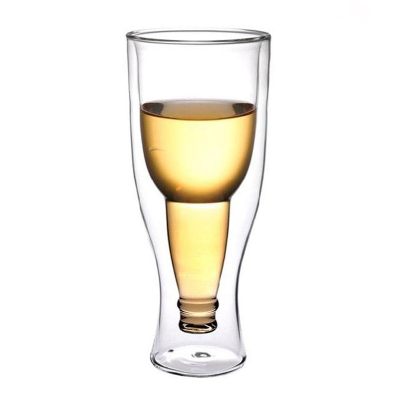 Creative Cocktail Wineglass Mug Double Wall Mugs Beer Wine Glasses Whiskey Champagne Glass