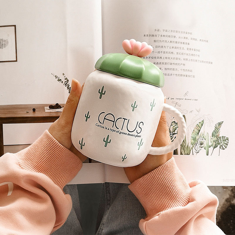 Cactus ceramic mug