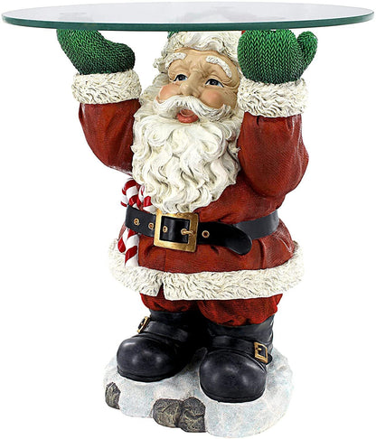 Santa Waiter Tray Sculptured Ornaments