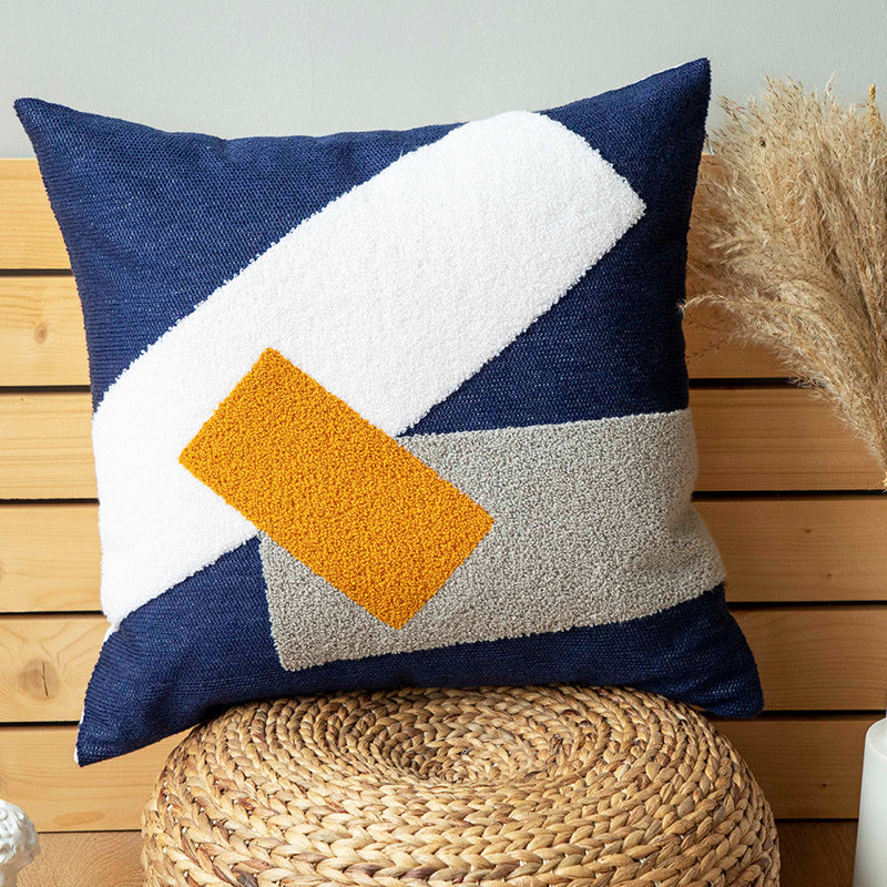 Cotton canvas cushion and pillowcase