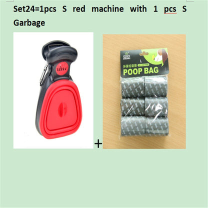 Dog Pet Travel Foldable Pooper Scooper With 1 Roll Decomposable bags Poop Scoop Clean Pick Up Excreta Cleaner Epacket Shipping