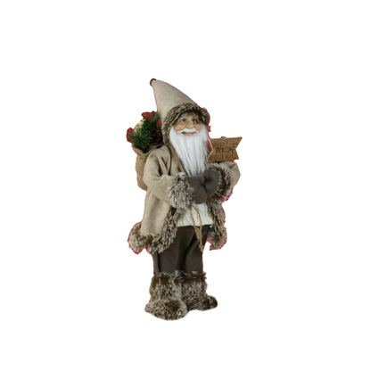 SINT 18 Inch Christmas Standing Santa Claus Doll Statue Figurine Ornament