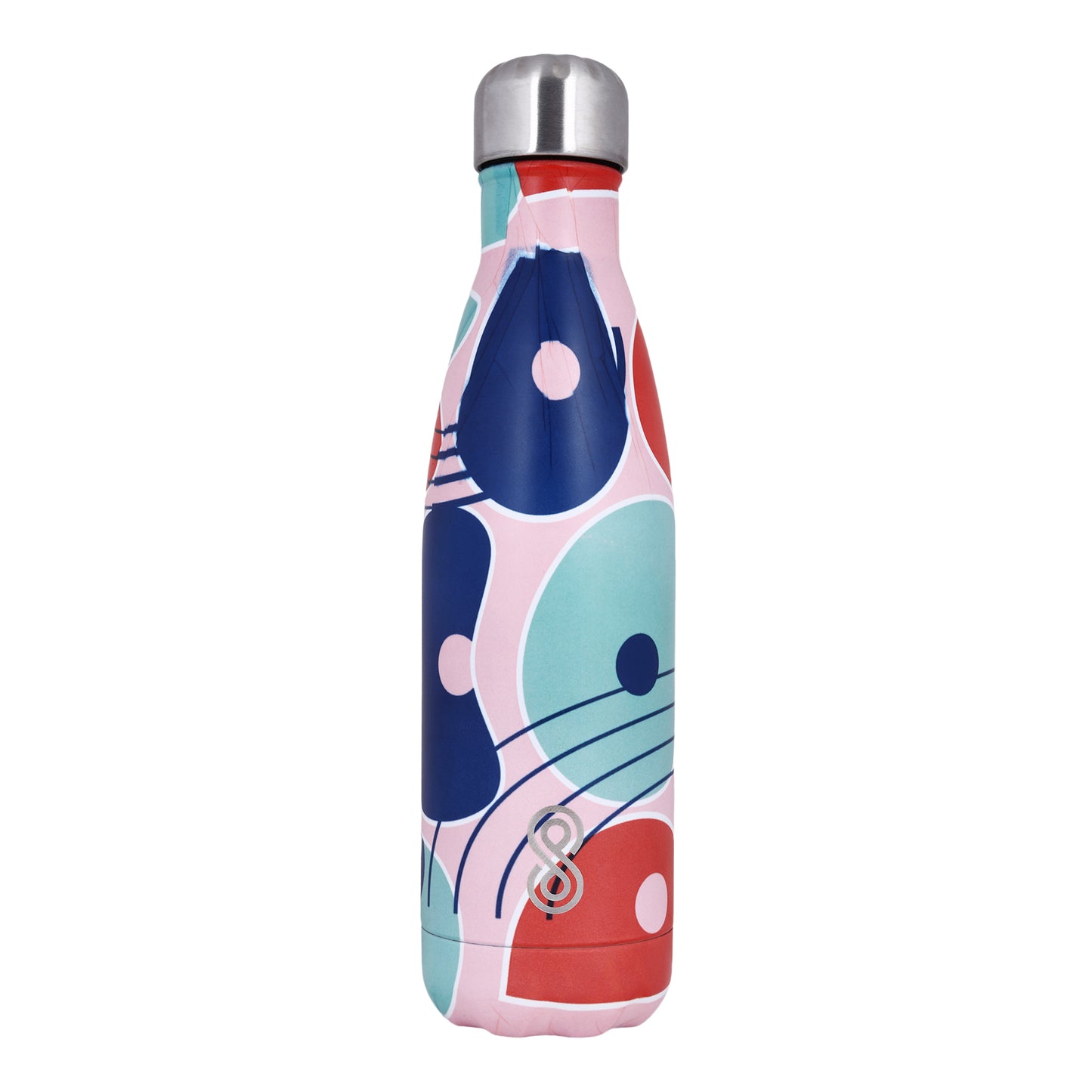 Modern Art Water Bottle 17 Oz | 500 ML | Pink