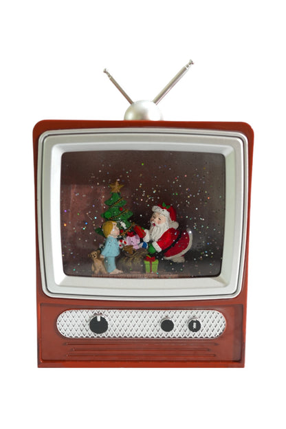 SINT Christmas Musical Retro Style TV Snow Globe Lantern