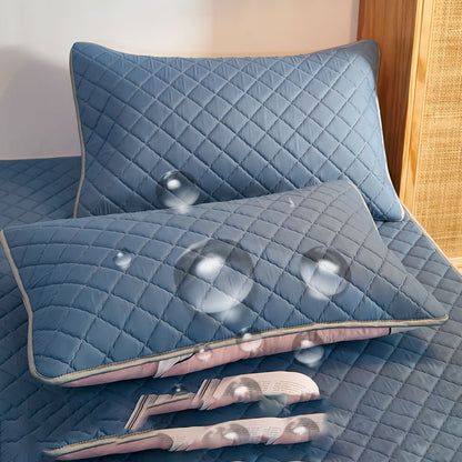 Pair Pack Waterproof Head Oil Resistant Latex Pillow Protectors