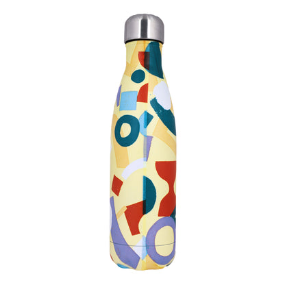 Modern Art Water Bottle 17 Oz | 500 ML | Yellow