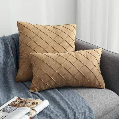Suede cushion cover