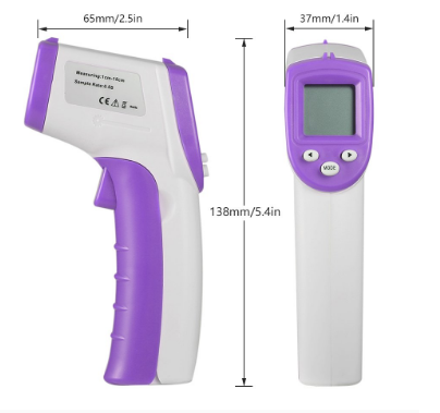 Electronic thermometer temperature gun