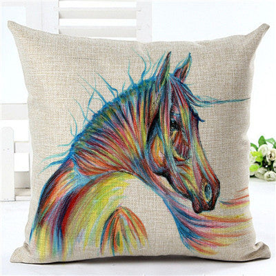 Horse pattern pillow pillowcase