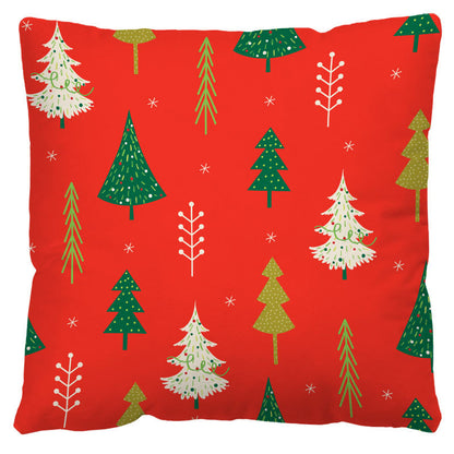 Christmas Pillow Cover Amazon Cross-border Red And Black Plaid Christmas Sofa Cushion Cover Plush Nordic Cushion