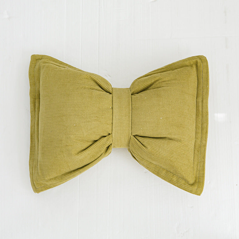 Creative Bowknot Cotton Lumbar Pillow