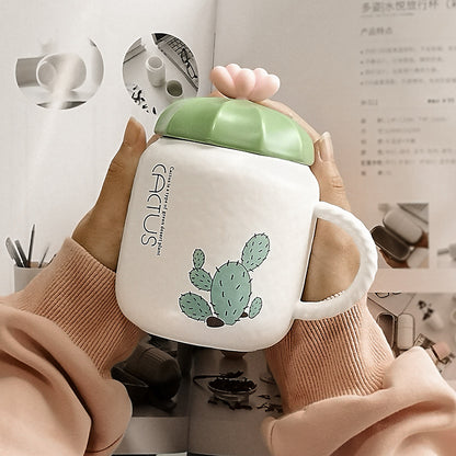 Cactus ceramic mug