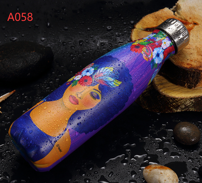 Artist Water Bottle Design Stainless Steel Thermos Flask