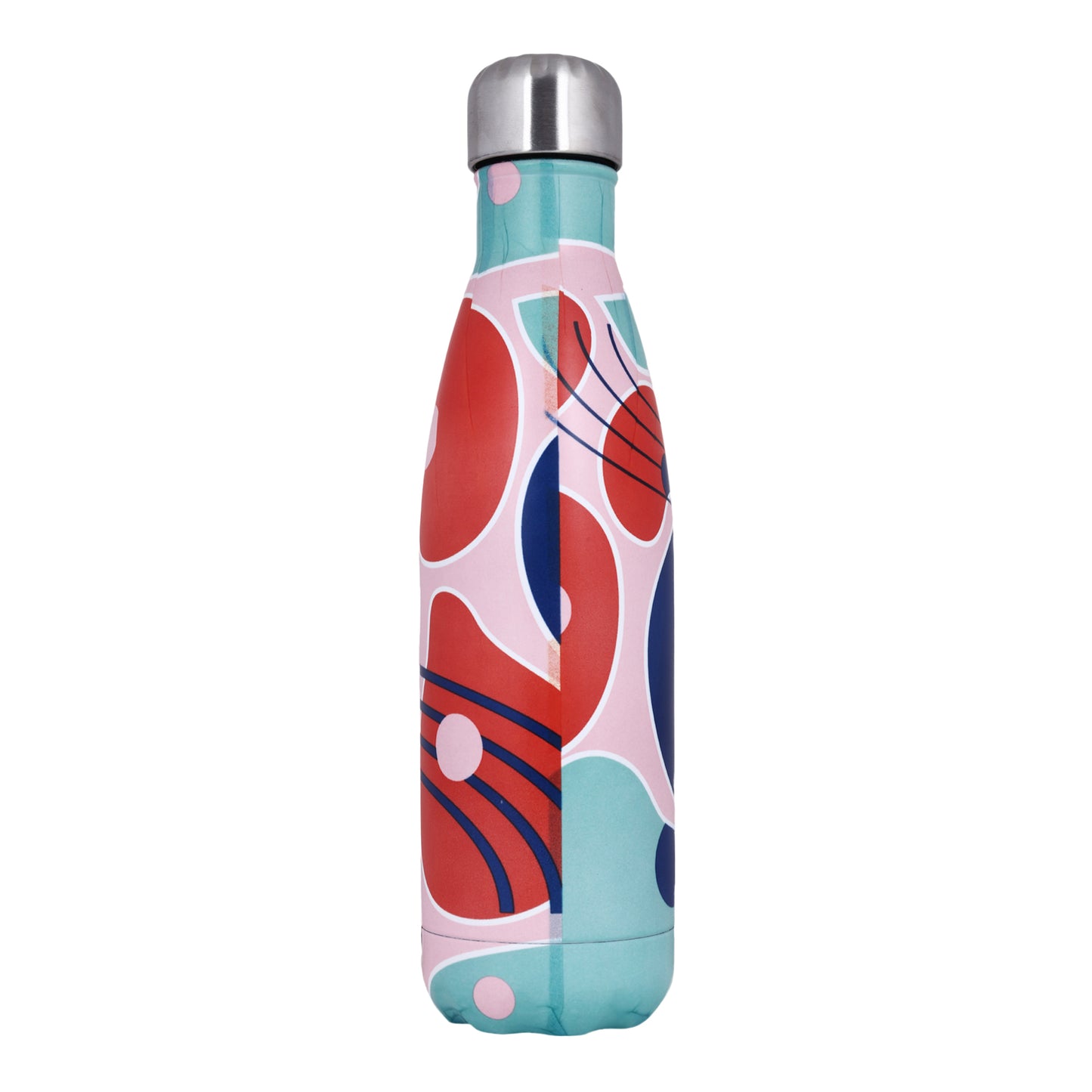 Modern Art Water Bottle 17 Oz | 500 ML | Pink