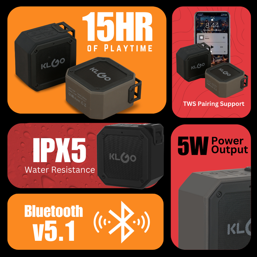 KLGO Bluetooth Speaker Lifestyle 1
