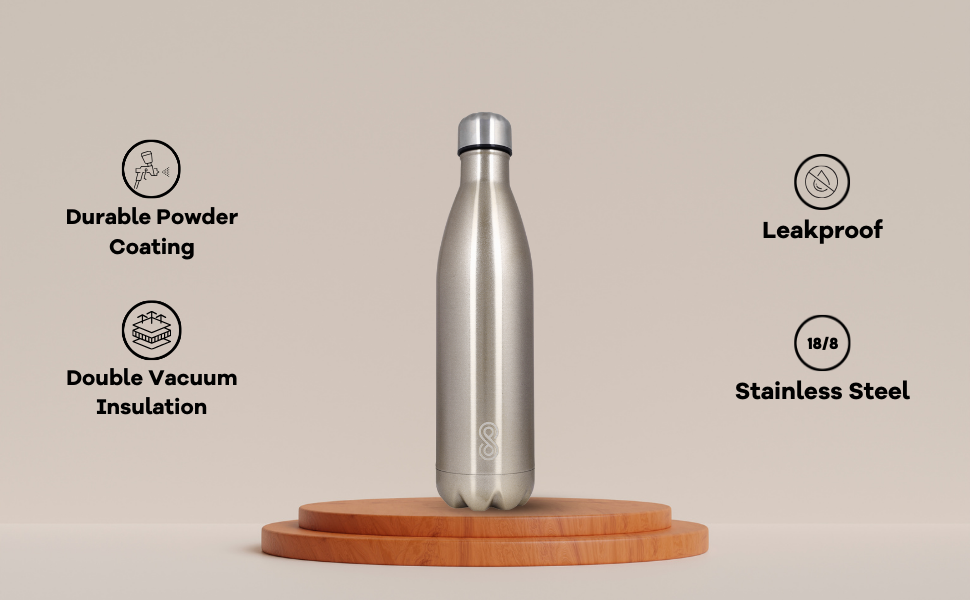 Water Bottle 25 Oz Stainless Steel| 750 ML | Copper