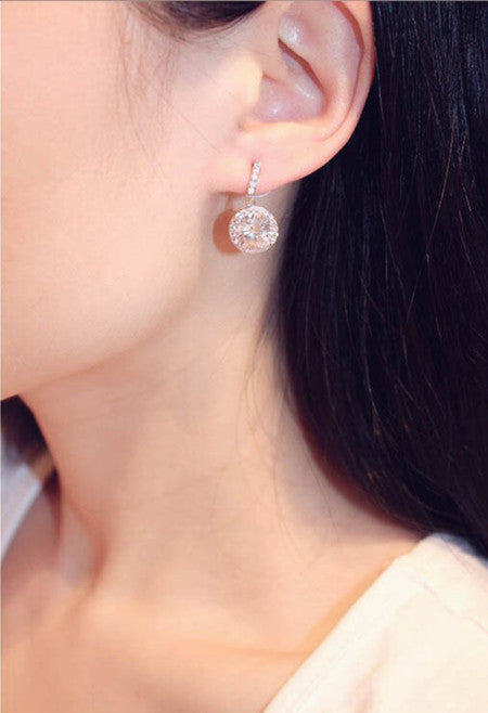 Zircon Temperament Stud Earrings For Women