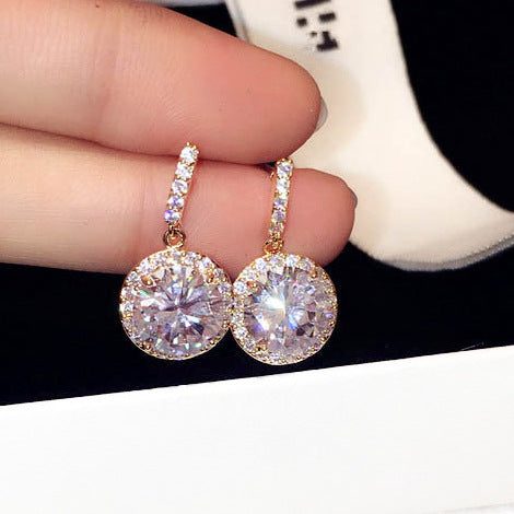 Zircon Temperament Stud Earrings For Women