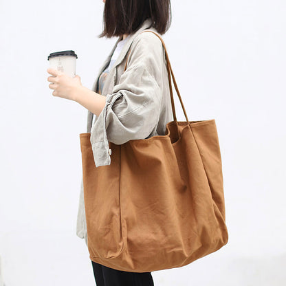 Women Handbags High Capacity Shoulder Bags For Shopping Canvas Totes