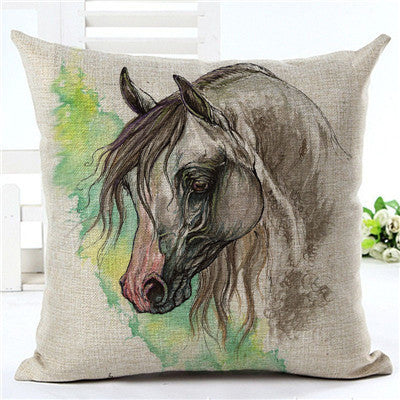 Horse pattern pillow pillowcase