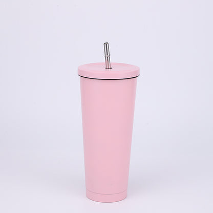 Stainless Steel Large-capacity Straw Insulation Cup