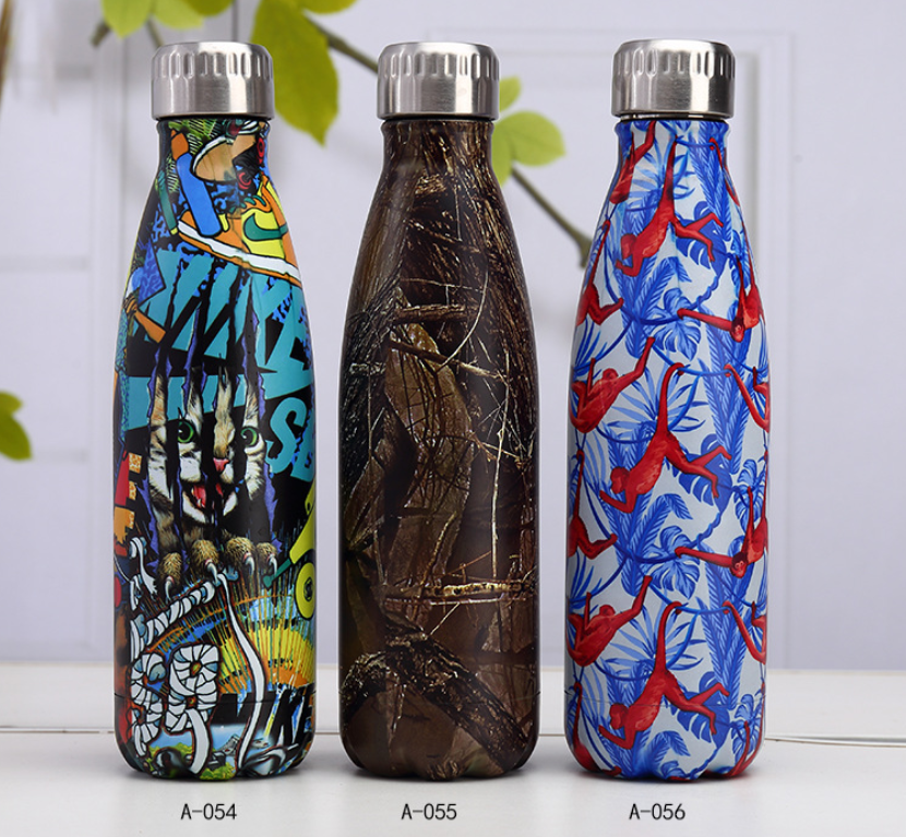 Artist Water Bottle Design Stainless Steel Thermos Flask