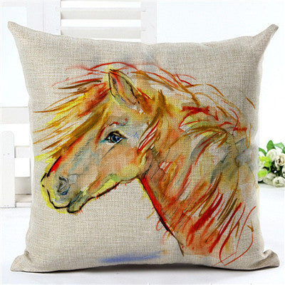 Horse pattern pillow pillowcase