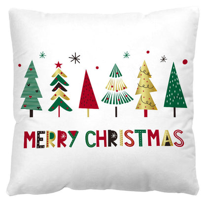 Christmas Pillow Cover Amazon Cross-border Red And Black Plaid Christmas Sofa Cushion Cover Plush Nordic Cushion