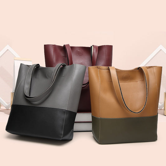 Foreign Trade New Winter Fashion Bags Handbag Shoulder Hand Color Large Picture Package