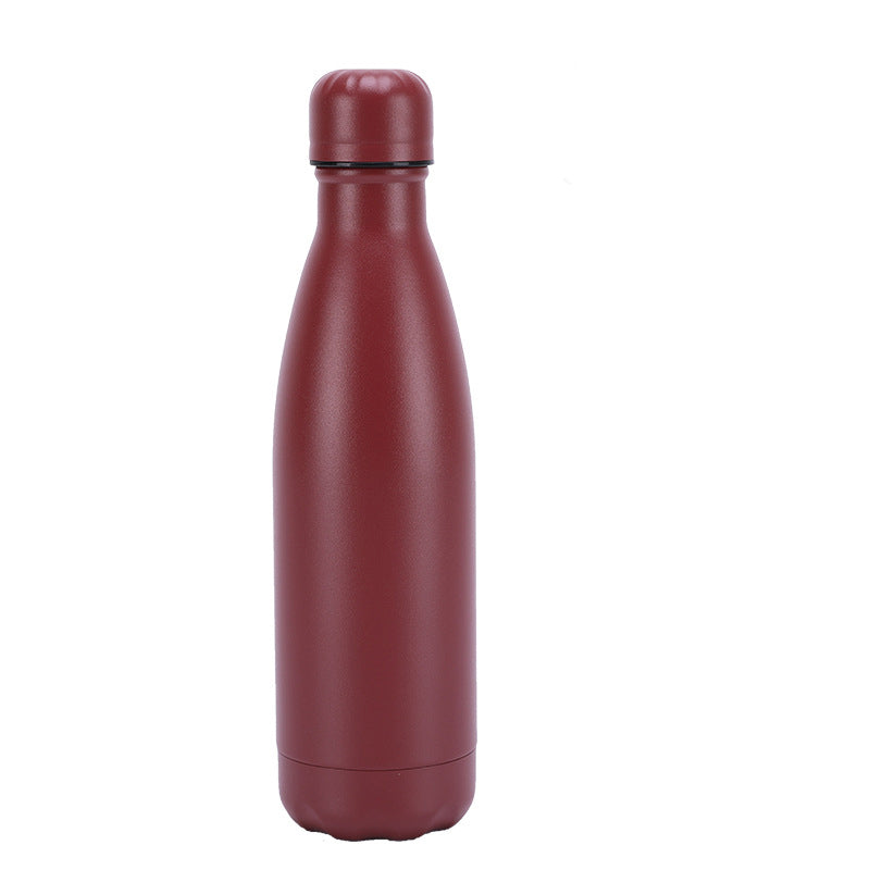 Insulated Stainless Steel Water Bottle Mug Rubber Painted Surface Vacuum Flask Coffee Cup Bottle